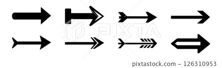 Arrow Symbols Collection Graphics 126310953