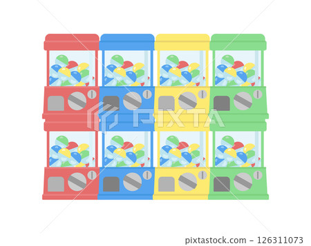 Capsule toy, gachapon illustration Capsule toy, gachapon illustration 126311073