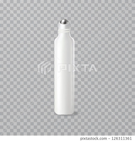 3D roll-on cosmetic container for skincare product 126311361