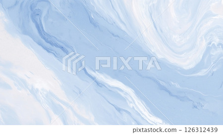藍色和白色柔軟的大理石的抽象的背景紋理 126312439