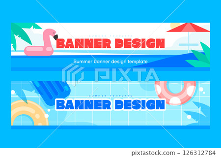 Cool Summer Event Banner Cool Summer Event Banner 126312784