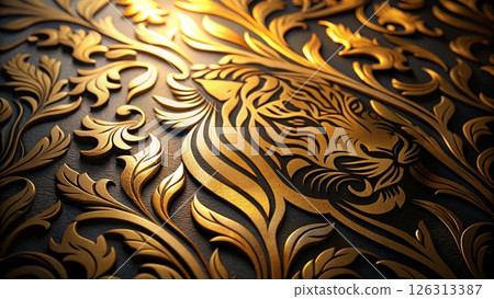 Japanese style fabric pattern design 126313387