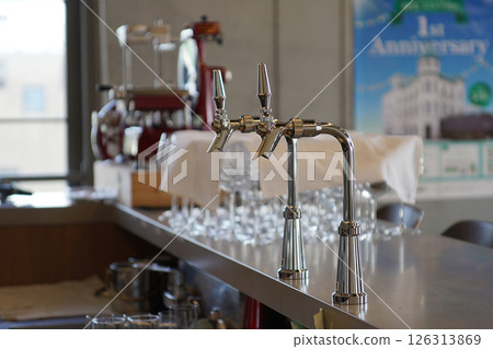 Beer server in the kitchen 126313869