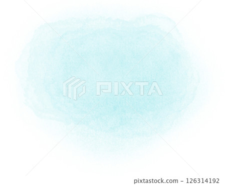 Lush turquoise gradient watercolor spot. Light blue soft and airy aquarelle stain for design elements, backgrounds, collages Lush turquoise gradient watercolor spot. Light blue soft and airy aquarelle stain for design elements, backgrounds, collages 126314192