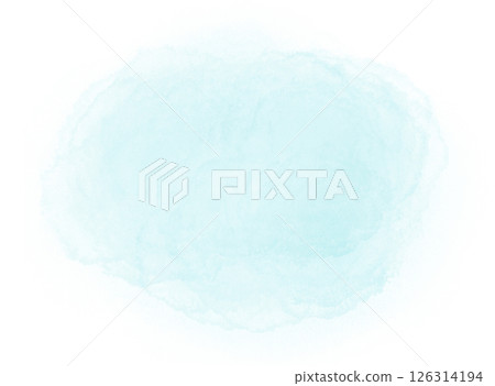 Sky blue watercolor spot. Abstract turquoise watercolor background for cards and flyers design Sky blue watercolor spot. Abstract turquoise watercolor background for cards and flyers design 126314194