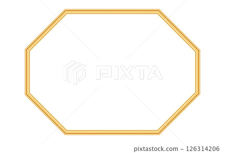 Gold shiny vignette for photo frame. Golden luxury vintage rectangle border, frame for certificate, invitation, stamp, greeting card, various design. Vector illustration Gold shiny vignette for photo frame. Golden luxury vintage rectangle border, frame for certificate, invitation, stamp, greeting card, various design. Vector illustration 126314206
