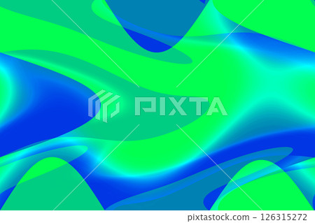 Curved gradients in vibrant yellow-green and blue 126315272