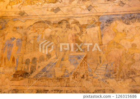 Qusayr Amra, Jordan frescoes of desert castle 126315686