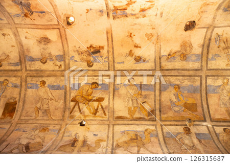 Qusayr Amra, Jordan frescoes of desert castle 126315687
