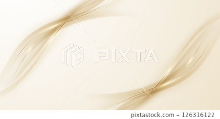 golden abstract background with luxury vector illustration 126316122