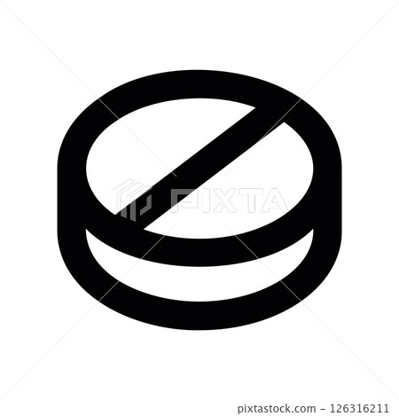 Round pill with scored line for easy splitting and dosage adjustment Round pill with scored line for easy splitting and dosage adjustment 126316211