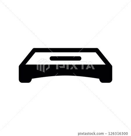 Traditional Chaban Tea Tray Silhouette on a White Background 126316300