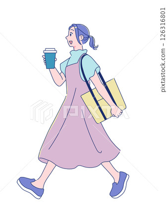 Cute anime-style schoolgirl Cute anime-style schoolgirl 126316801