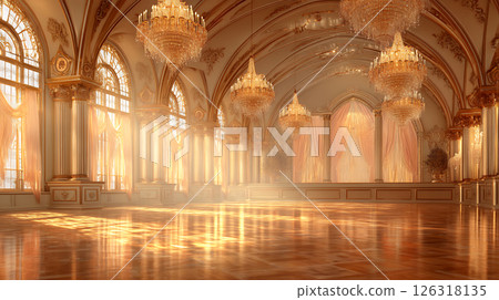 A mysterious palace landscape from another world fantasy 126318135