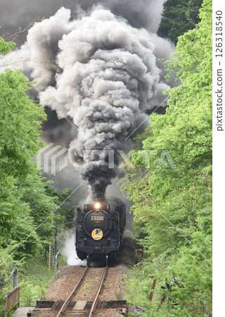 SL山口號、JR山口線、「新野直」線加速 126318540