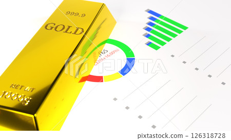 Gold investment image background 126318728