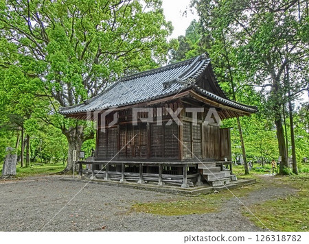 岡山縣津山市神後町佐久神社:神樂堂 岡山縣津山市神後町佐久神社:神樂堂 126318782