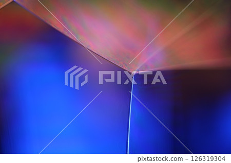 Green and blue liquid surface, green Reflections of liquid in macro,, bubbles in macro, connection of bubbles in macro, cell from liquid, dark background, glossy surface 126319304