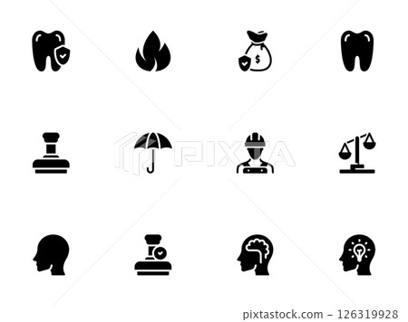 Professional Icon Set for Dental, Financial, Legal, and Idea Concepts Professional Icon Set for Dental, Financial, Legal, and Idea Concepts 126319928