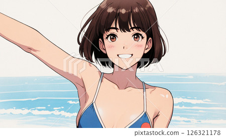 80s and 90s retro cute girls 126321178