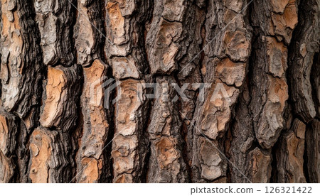 Texture of bark 126321422