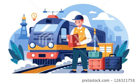 Inspects locomotives and trains before departure, checking for mechanical issues and safety hazards. 126321758