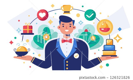 Concierge: A master of local knowledge, offering personalized recommendations and reservations for restaurants, activities, and attractions. 126321826