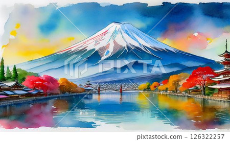 Discover the scenic beauty of Fujikawaguchiko, a picturesque town where you can enjoy stunning views of Mount Fuji, relax by the lake, and explore charming local shops and restaurants. 126322257