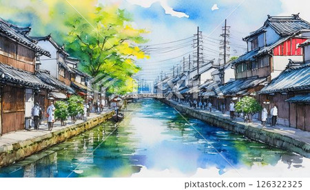 Explore the nostalgic charm of Otaru Canal, a romantic waterway reflecting the city's rich maritime past, and immerse yourself in its serene and historic atmosphere. 126322325
