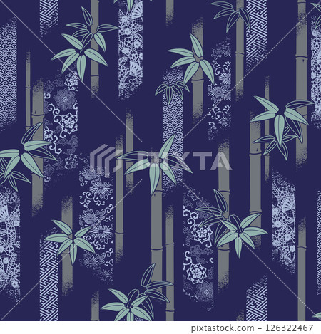 Traditional Japanese patterns and bamboo designs, Traditional Japanese patterns and bamboo designs, 126322467