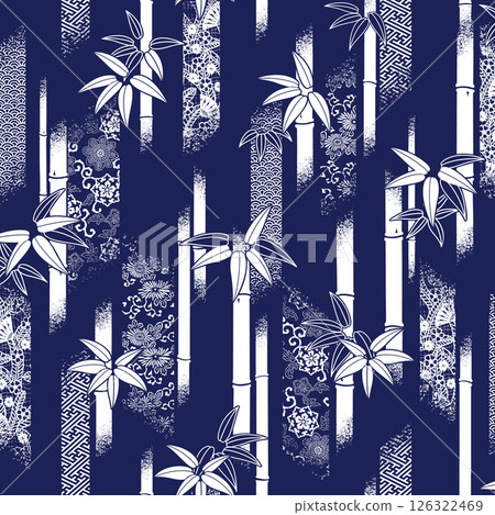 Traditional Japanese patterns and bamboo designs, Traditional Japanese patterns and bamboo designs, 126322469