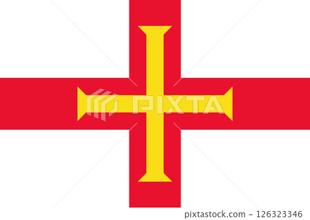 flag of Guernsey, the crown possession of the British Crown 126323346