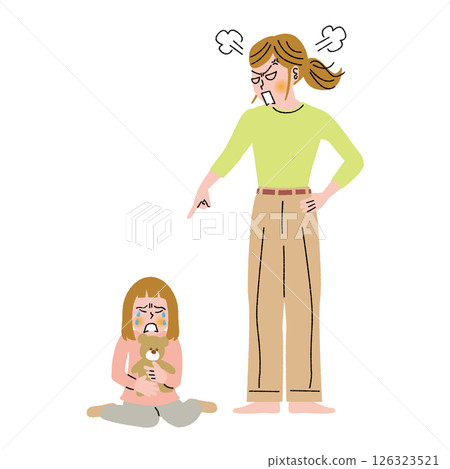 媽媽罵孩子 126323521