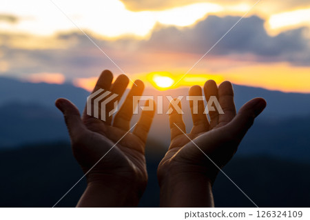 Christian pray god close up spirit holy bible hand faith catholic church religion worship prayer ask bless grace jesus believe christianity christ pastors mercy generous sacrifice plead earth human 126324109