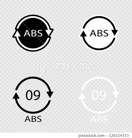 Recycling Code ABS 09 Set. 126324553