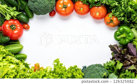 《AI Image》Vegetable frame material 126325082