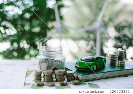 ESG strategies are driving business growth, boosting revenue and financial success by aligning economic goals with sustainable finance. growth, revenue, finance, economic, financial. green car ESG strategies are driving business growth, boosting revenue and financial success by aligning economic goals with sustainable finance. growth, revenue, finance, economic, financial. green car 126325221