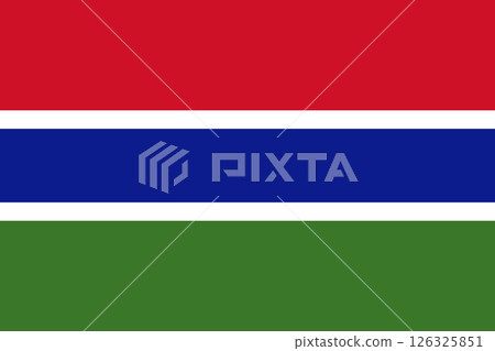 flag of Gambia, official state symbol 126325851