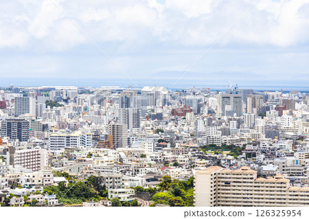 從高處看沖繩的風景 126325954