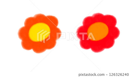 Retro flower illustration material Retro flower illustration material 126326240