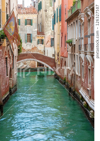 Quiet canal in Venice. Italy. 126327587