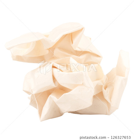 paper ball isolated on white background paper ball isolated on white background 126327653