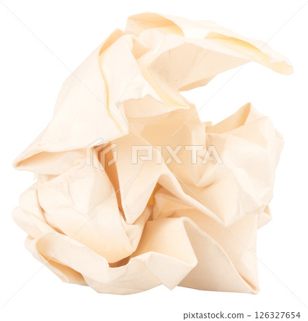 paper ball isolated on white background paper ball isolated on white background 126327654