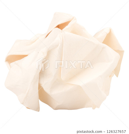 paper ball isolated on white background paper ball isolated on white background 126327657