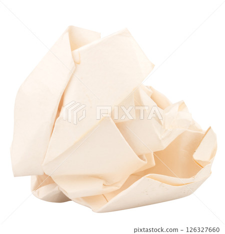paper ball isolated on white background paper ball isolated on white background 126327660