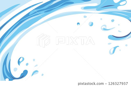 海洋水波浪例證背景 126327937