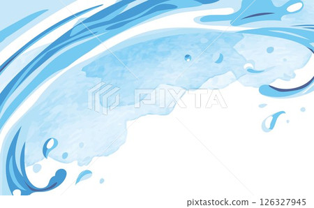 海洋水波浪例證背景 海洋水波浪例證背景 126327945