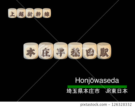 鏤空字母塊:本莊早稻田站 鏤空字母塊:本莊早稻田站 126328332