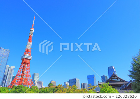 東京鐵塔和東京港區的新鮮綠地 126328620