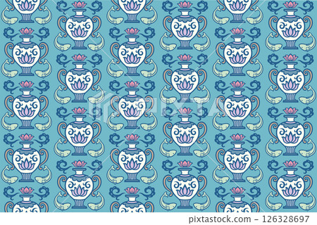 亞洲圖案 42(藍色) 亞洲圖案 42(藍色) 126328697
